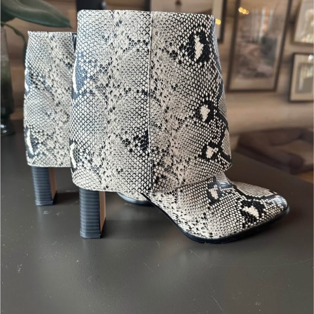 Snakeskin Ankle Boots